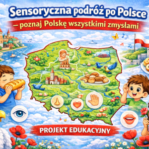 "Sensoryczna podróż po Polsce - poznaj Polskę wszystkimi zmysłami"- projekt edukacyjny
