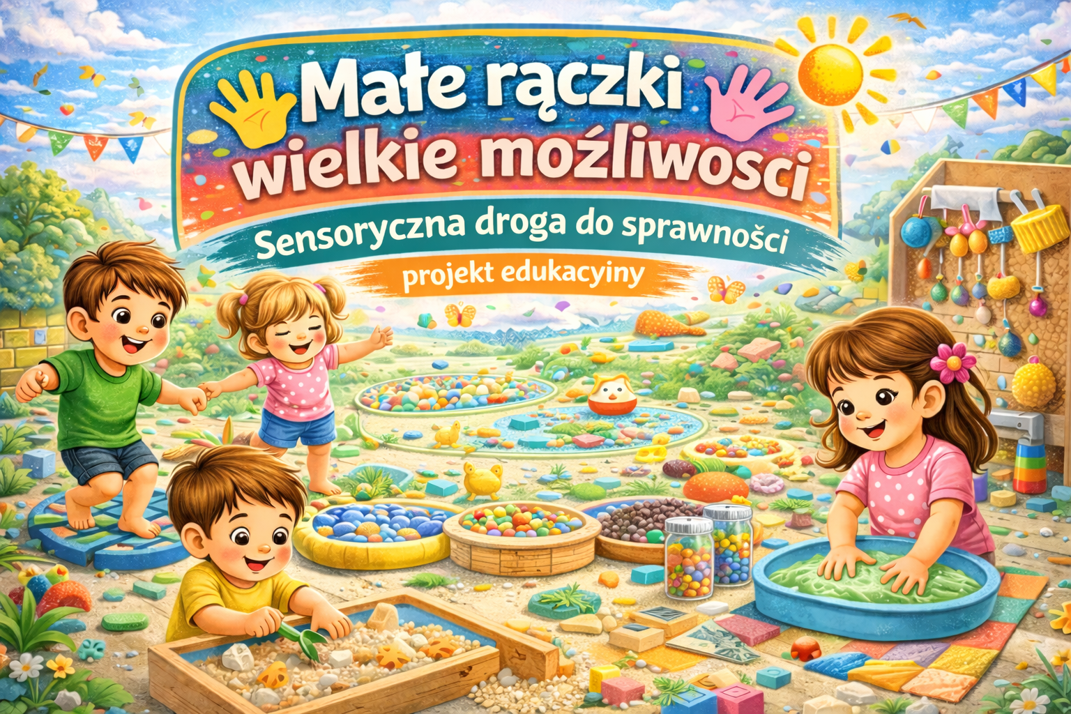 "Małe rączki - wielkie możliwości, czyli sensoryczna droga do sprawności- projekt edukacyjny