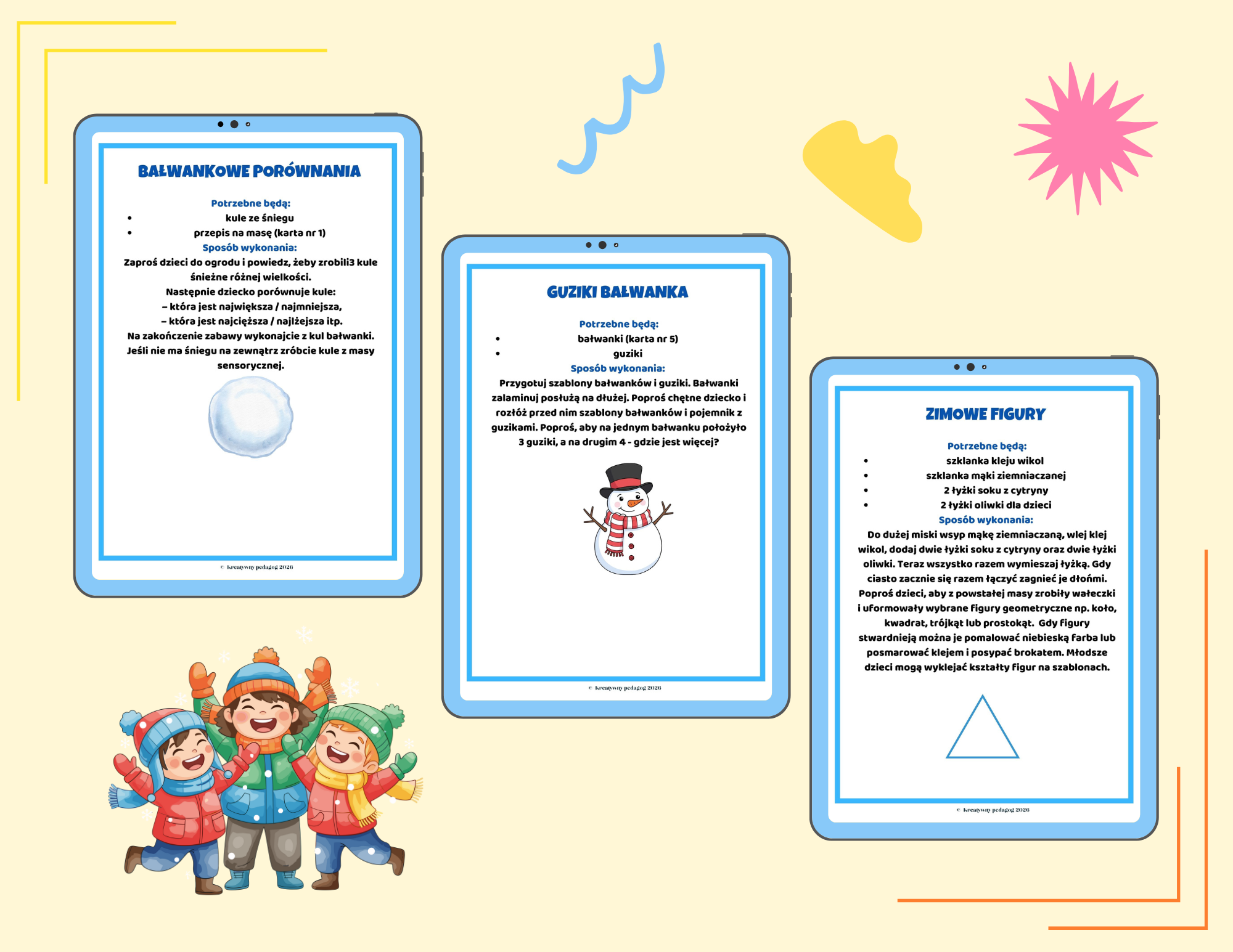 "Zimowa matematyka - odkryj, policz, porównaj" - projekt edukacyjny - obrazek 2