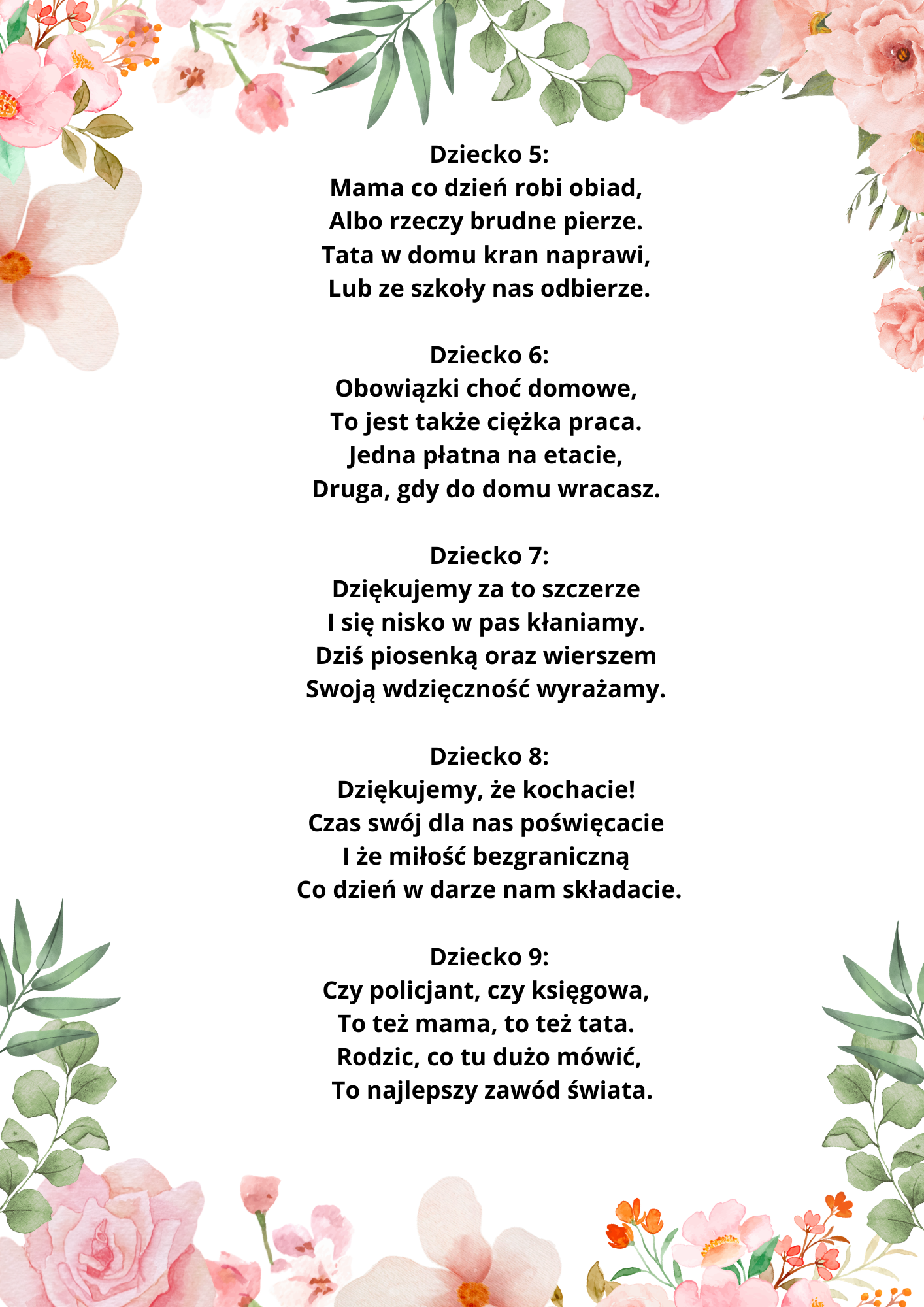 Autorski scenariusz "Mama i tata najlepszy zawód świata" - obrazek 3