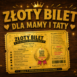 Złote bilety dla mamy i taty