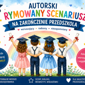 Autorski rymowany scenariusz na zakończenie przedszkola