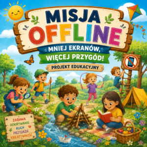 "Misja OFFLINE - mniej ekranów, więcej przygód!"- projekt edukacyjny