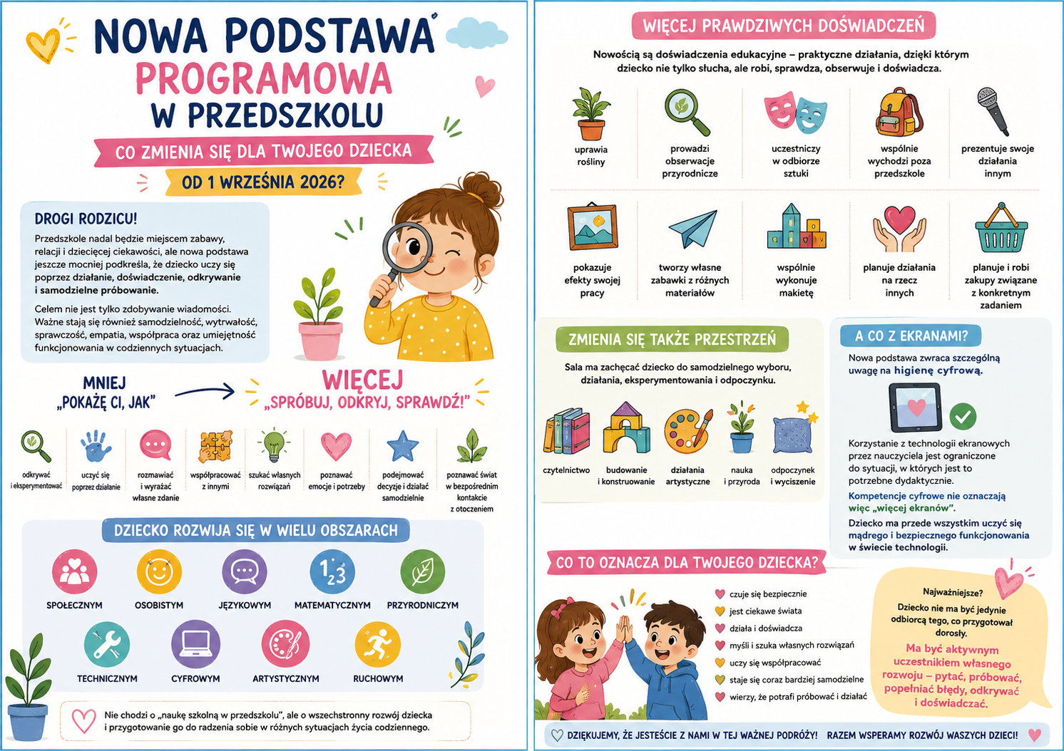 Ulotka dla rodziców- nowa podstawa programowa 2026